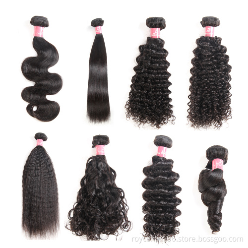 Hot Sale  Royce Christina Wholesale  Virgin Hair Vendors Bundles Remy Human Hair Weave Extension